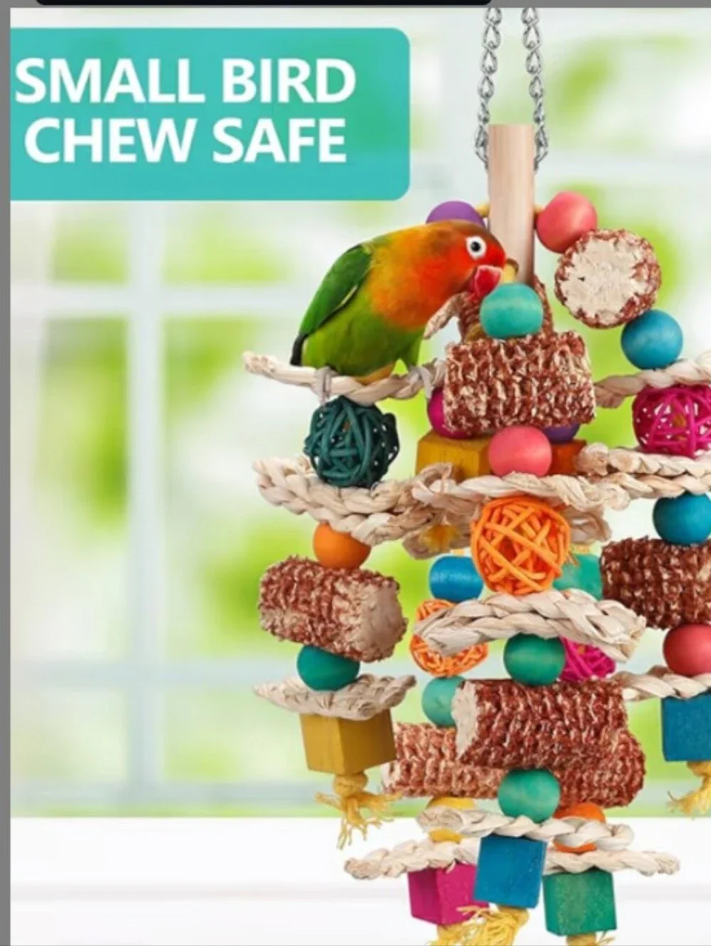 Colorful Natural Chew Toy for Small Pets